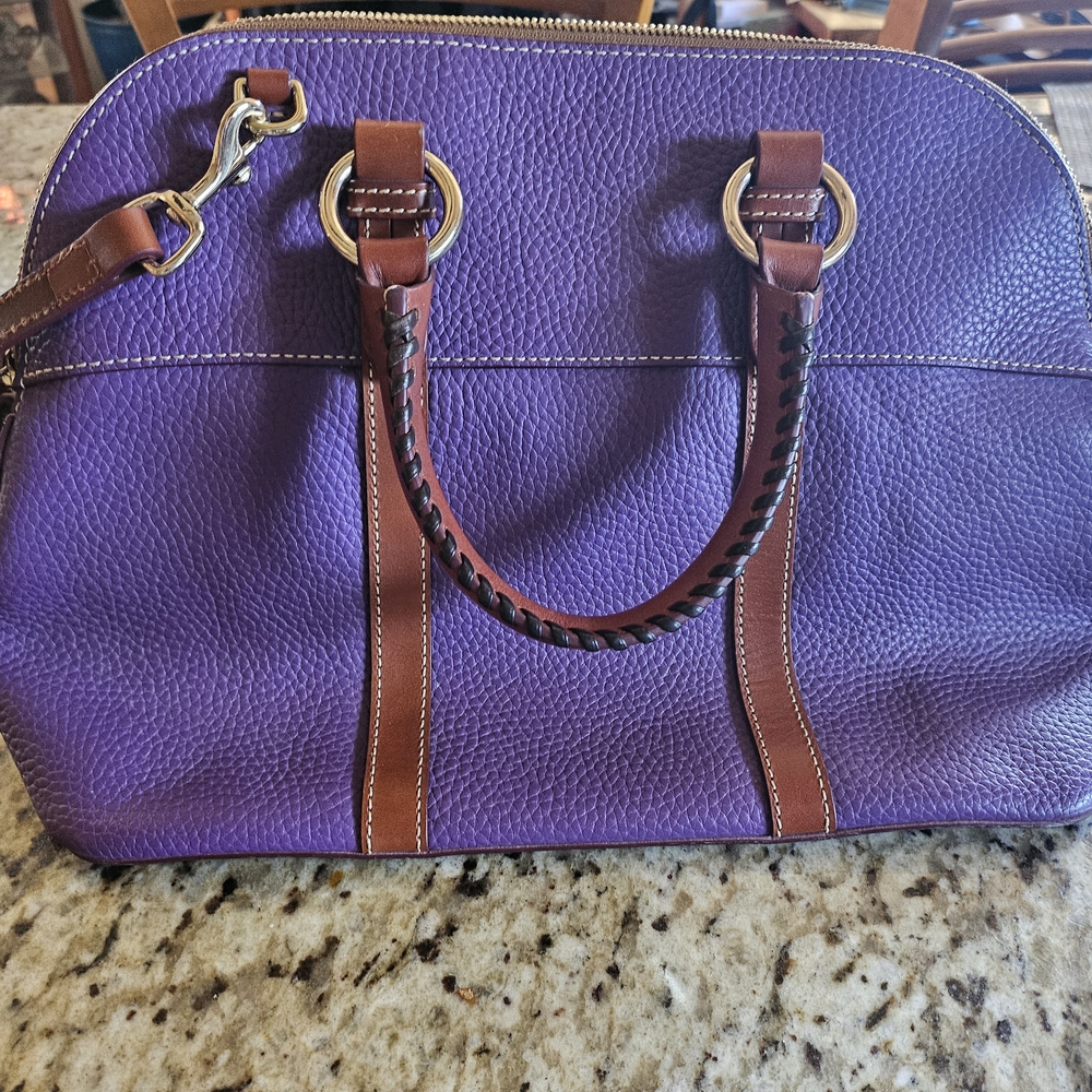 Dooney & Bourke Aubrey Purple Satchel EUC - Picture 2 of 4